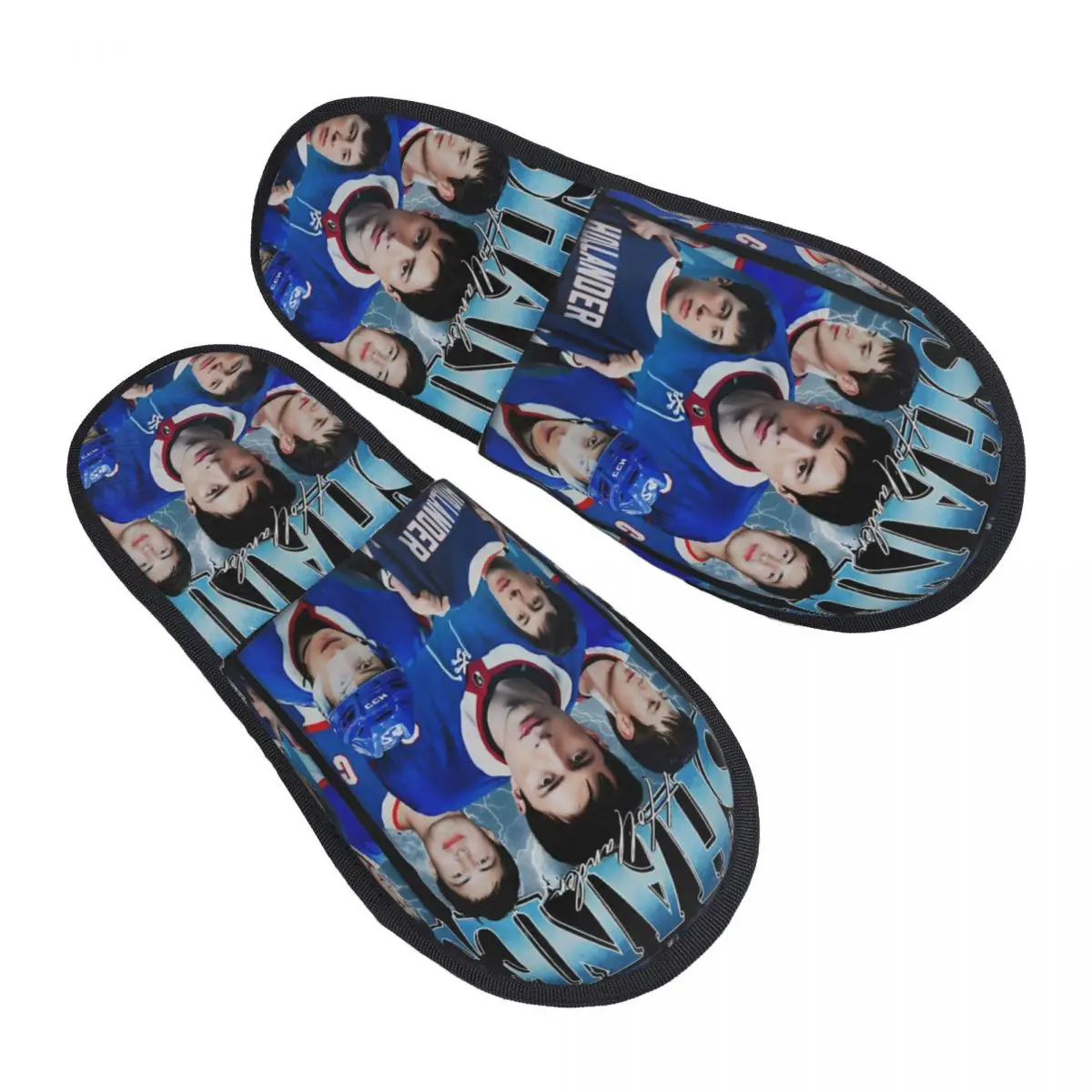 

Shane Hollander House Slippers Non Slip Heated Rivalry Hockey Cozy Household Fur Slides Slippers Bedroom
