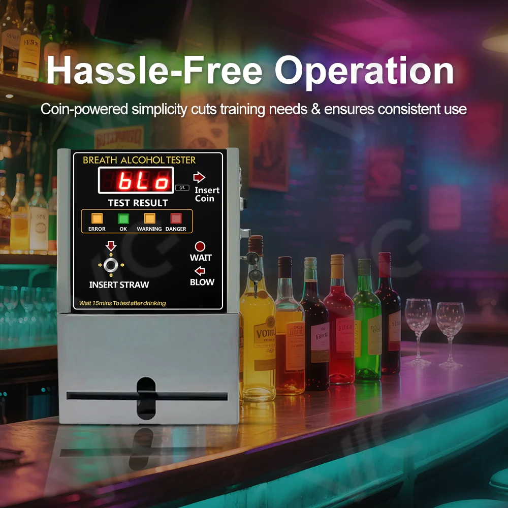2025 2026 عملة تعمل أداة اختبار الكحول جهاز اختبار الكحول في الكحول مكان عام في المخزون اختبار الكحول OEM و ODM لاختبار البار #5