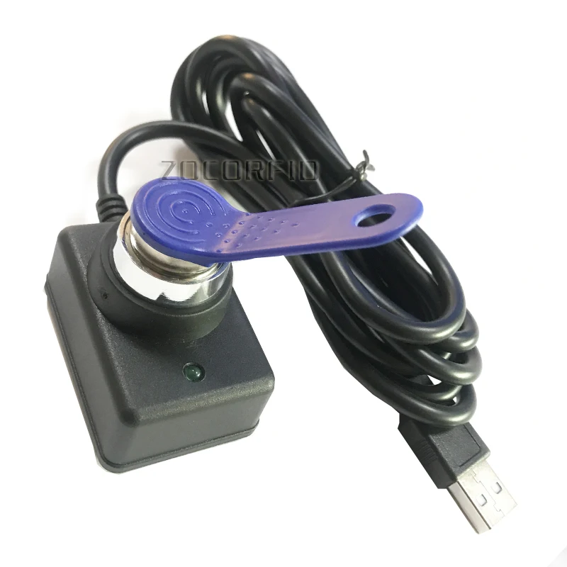 USB Magnetic iButton card reader probe iButton probe/reader DS1990A TM iButton Reader USB Plug and play