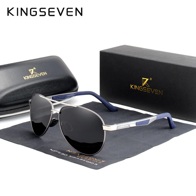 نظارات Kingseven الشمسية خفيفة الوزن وعصرية وعصرية، مما يزيد من إحساس التطور والسحر، تصبح عن منتجًا يجب اقتناؤه للتنزه في الصيف، تساعدك بثقة في الخروج في العالم