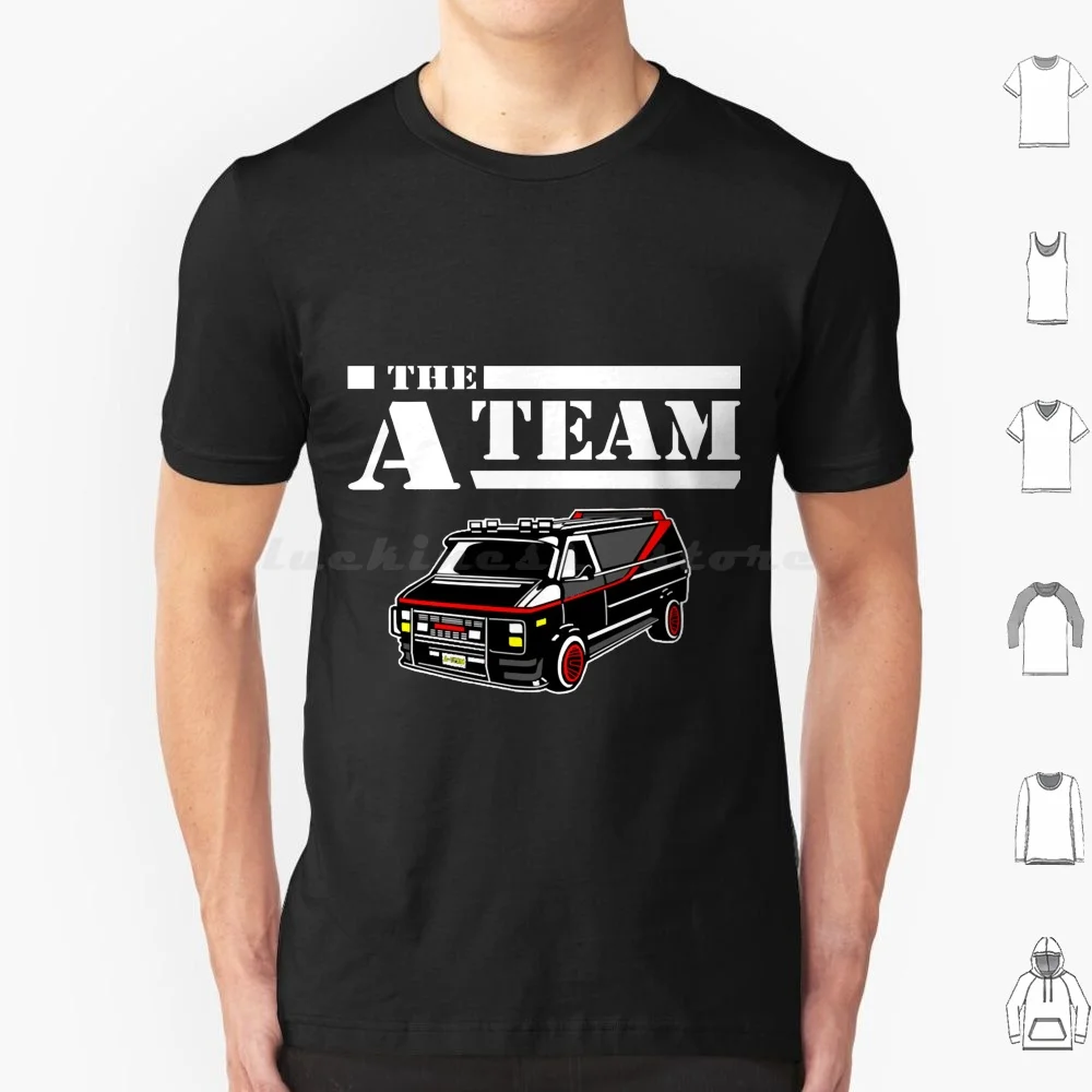 The A-Team Classic T Shirt Cotton Men Women DIY Print A Team Van Gmc Gmc John Hannibal Smith Hannibal Templeton Face