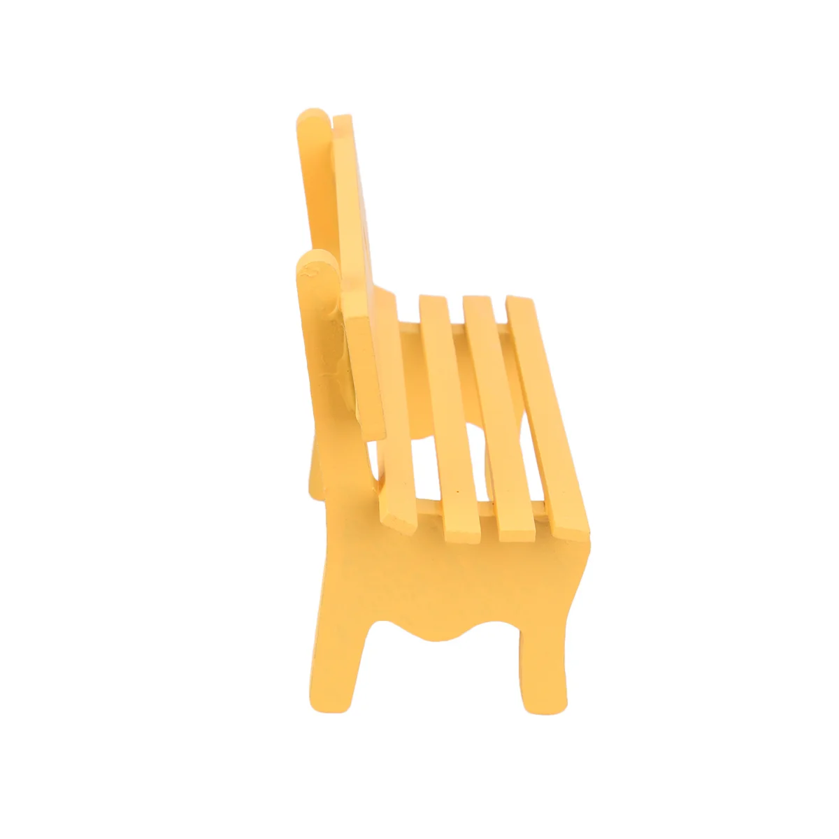 

Wooden Chair Shape Ornament Yellow Craft Living Room Bedroom Home Decoration Photo Prop Gift Figurine