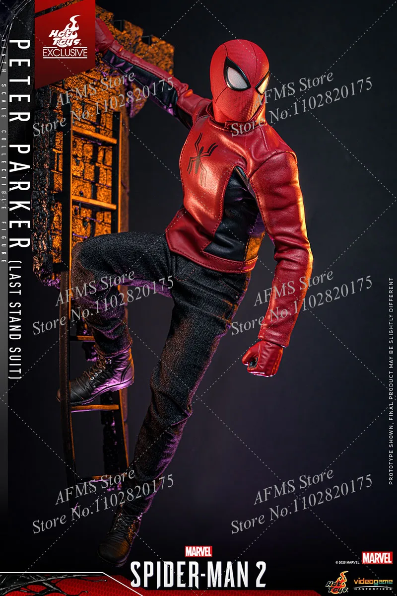 Juguetes calientes VGM71 figura coleccionable a escala 1/6 Spider-Man 2 Peter Parker versión dañada por batalla figura de acción de soldado de hombres de 12 pulgadas