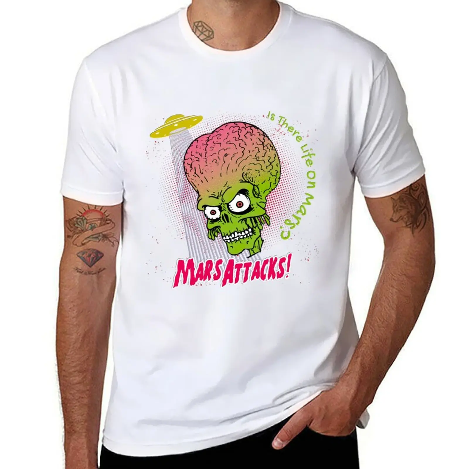 

Is There Life On Mars T-Shirt men t shirt cotton 100% cotton tshirt 100% T-Shirt