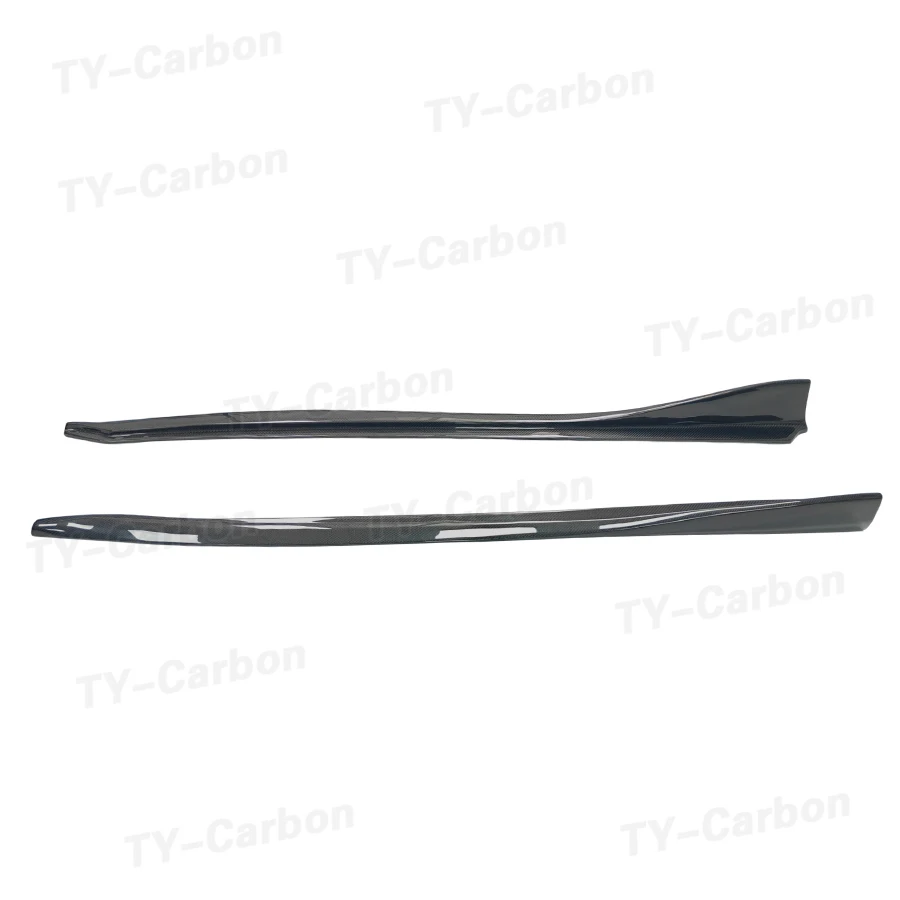 For Toyota Supra A90 A91 MK5 2019+ Carbon Fiber VS Side Skirts Extension Plate Lip Separator Bumper Side Spoiler Car Accessorie - view 5
