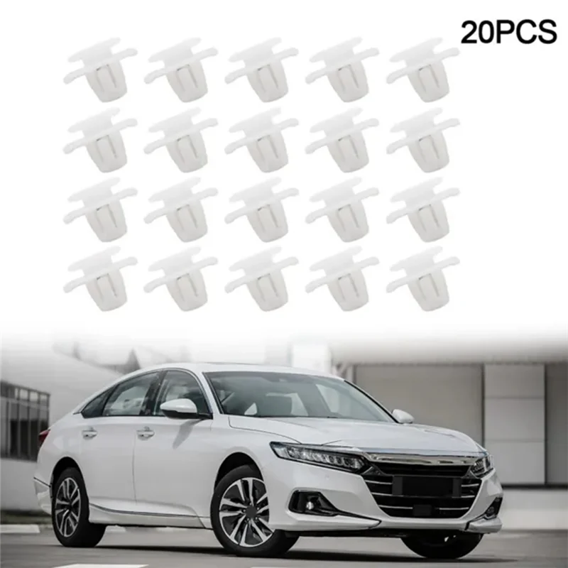 20 Pcs Lower Outer Door Weatherstrip Clip For Honda CR-V 2002-On 75315-S9A-004