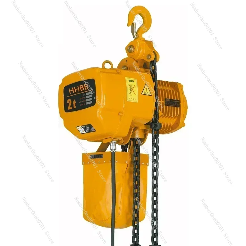 Single-phase Power Double-chain Electric Hoist with Hook Type 1Ton/2Ton/3Ton/5Ton 220V/380V Special for Construction