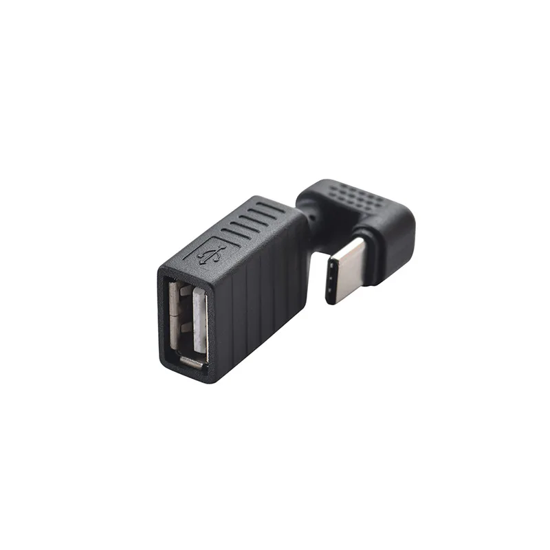 USB 3.0 인터페이스 컨버터 어댑터, 스마트폰 테이블 커넥터용, C타입 OTG 어댑터, 180 도 상하 각도