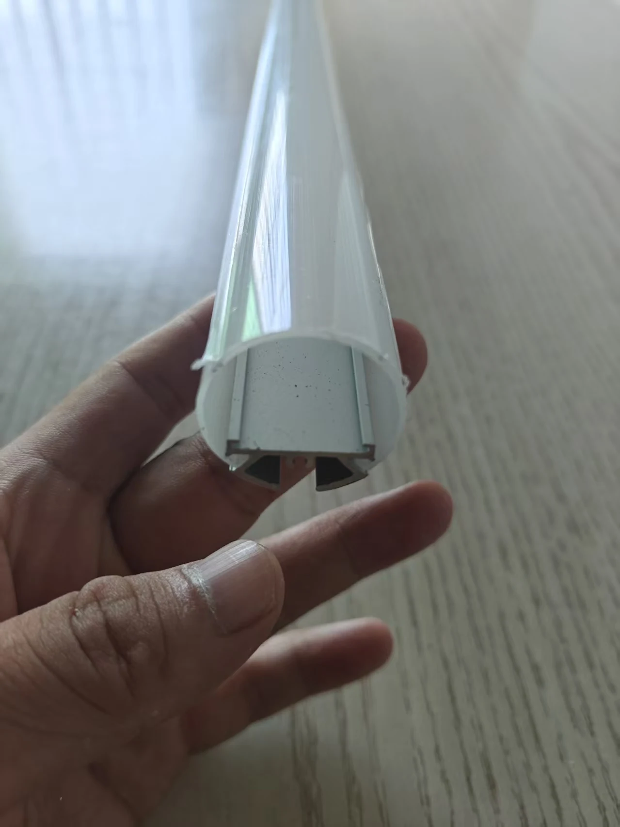 

100cm/pcs Round shape pendant aluminum extrusion profile for strip lighting channel