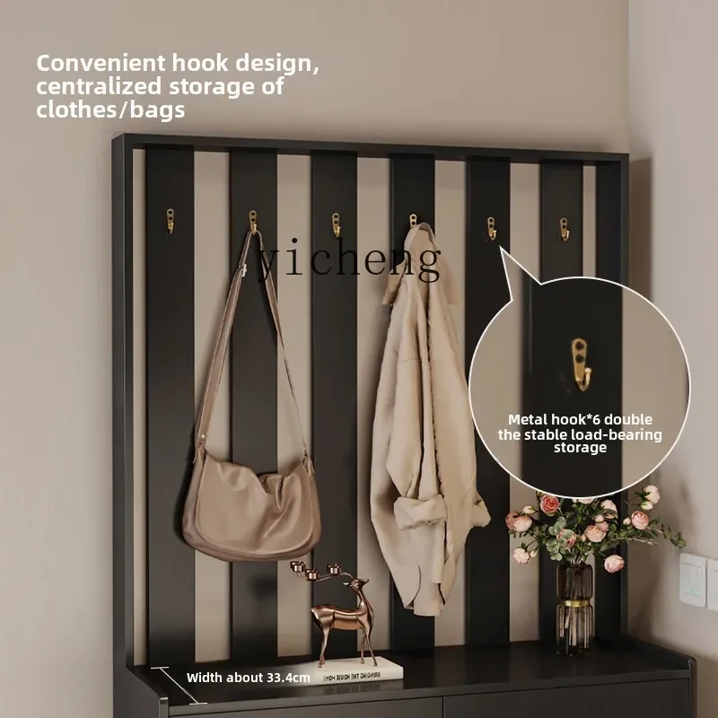 

ultra-thin shoe cabinet household entry porch cabinet simple shoe rack entry door storage belt hanger home accessories