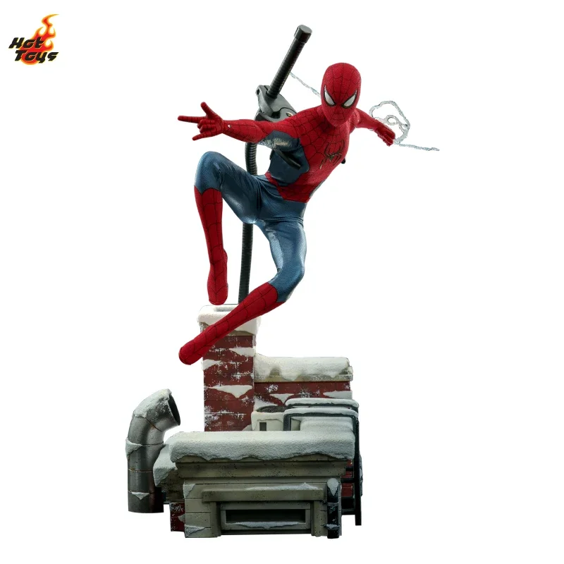 Hottoys Ht Marvel Spider-man Mms679 Mms680 No Way Home nuevo traje rojo y azul figura de Anime 1/6 figura de colección regalos de cumpleaños