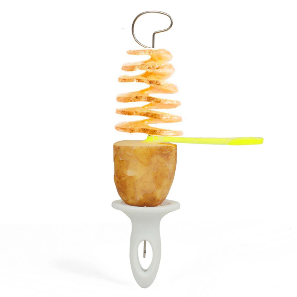 Spiral Potato Cutter with 4 Stainless Steel Sticks Tornado Potato Slicer Reusable Potato Twister Kitchen Gadgets