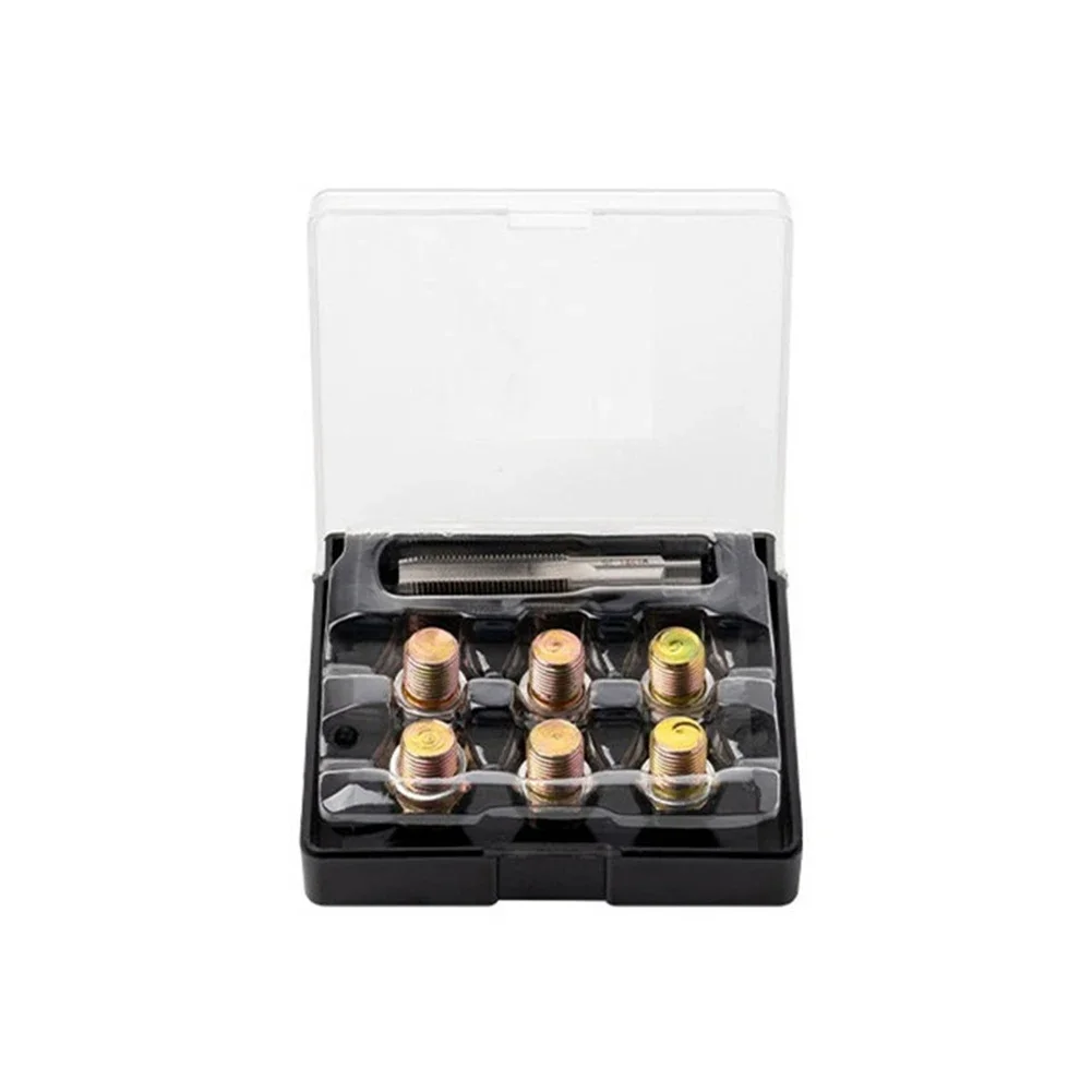 Oil Drainplug Thread Repair Kit 13PCS M13 M20 X 15MM Tap Tool For Car Engine Transmission And Differential Drain