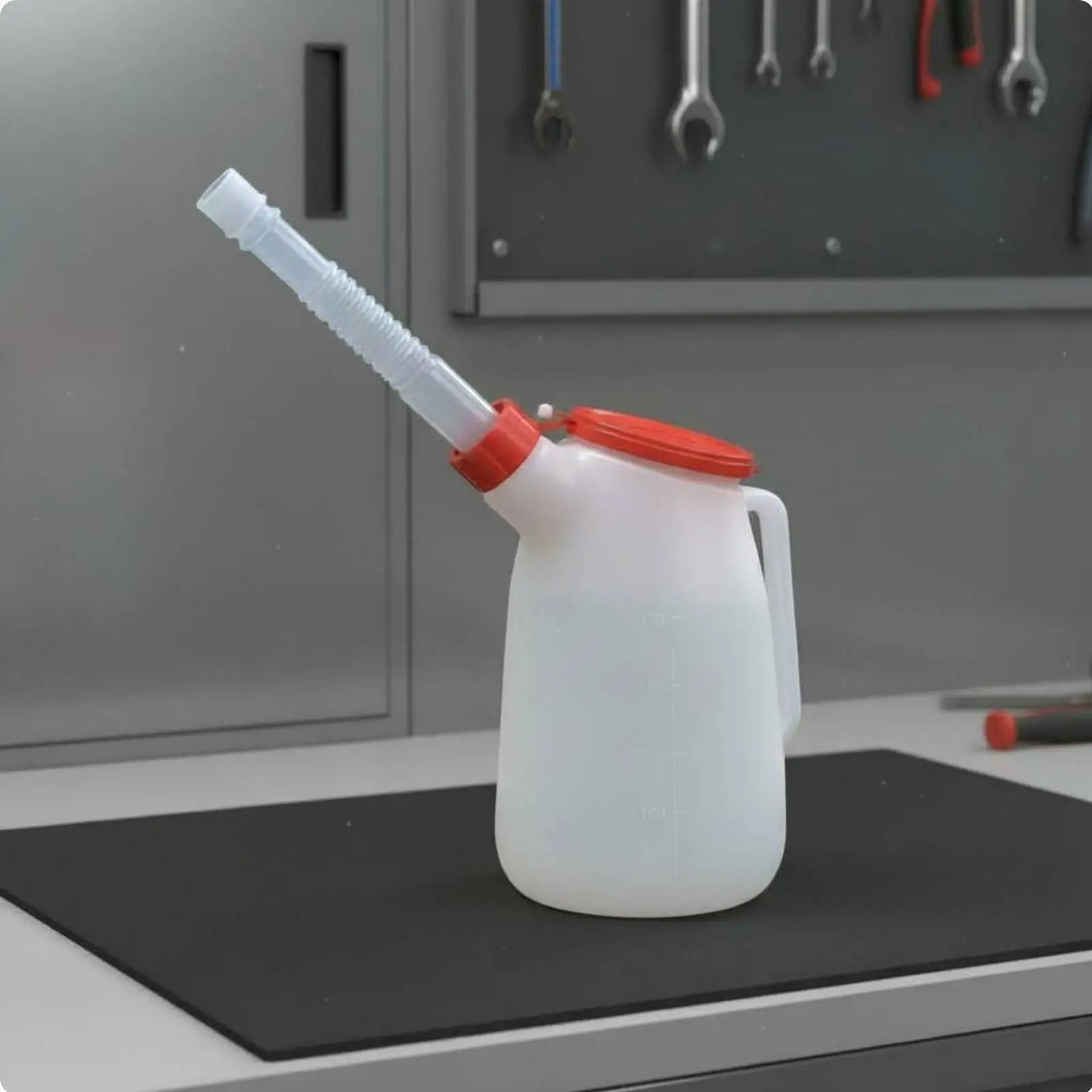 Fluid Oil Can Flexible Threaded Connection Leak Resistant Oil Dispenser for Boat Car Garage Oiling