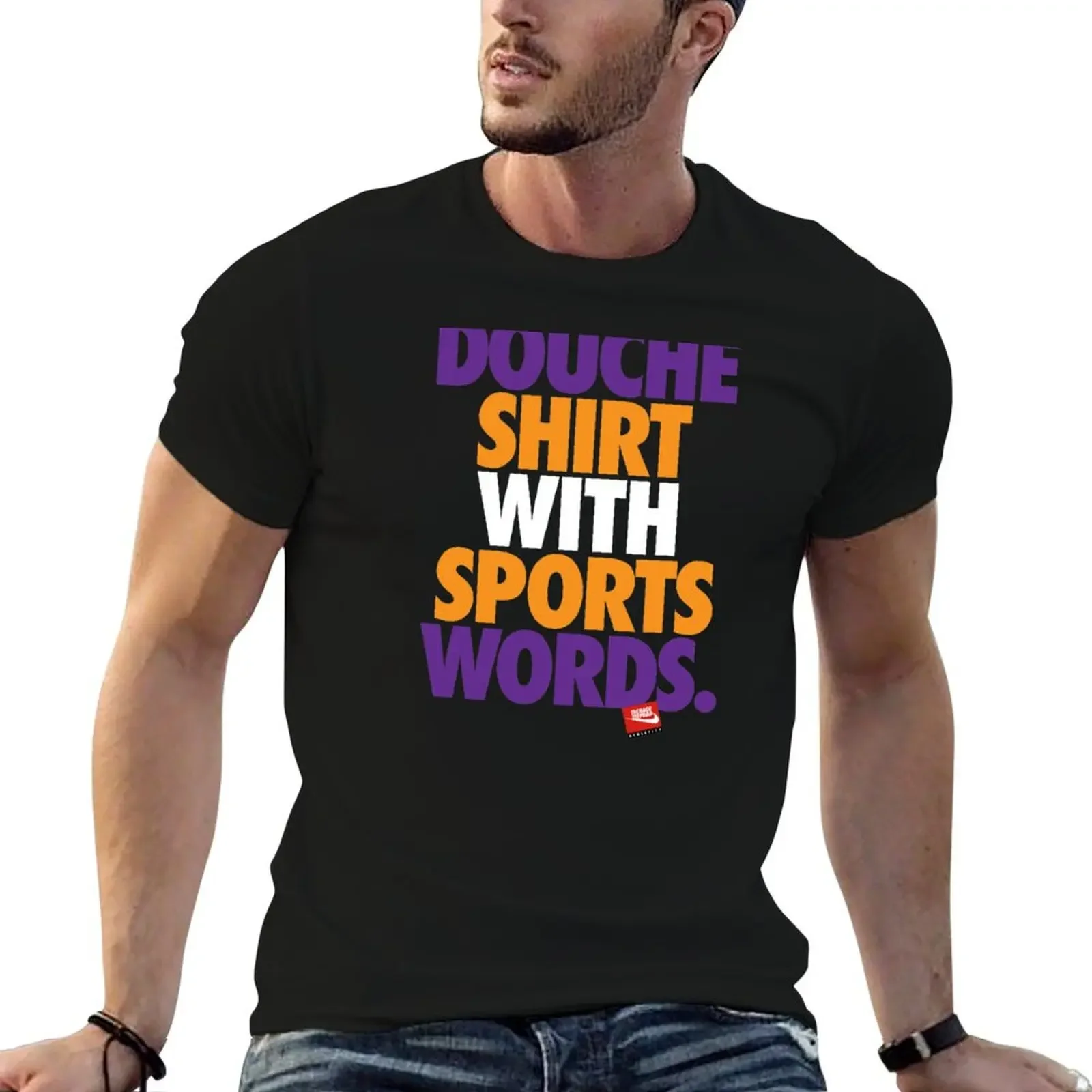 DOUCHE SHIRT WITH SPORTS WORDS T-Shirt Blouse customizeds t shirt for men