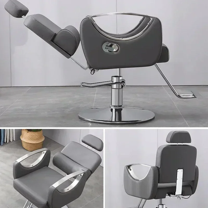 كراسي الحلاق المهنية الحلاق الفاخرة حصيرة كرسي المتداول تصفيف الشعر كرسي مريح صالون الشعر سيلا صالون الأثاث