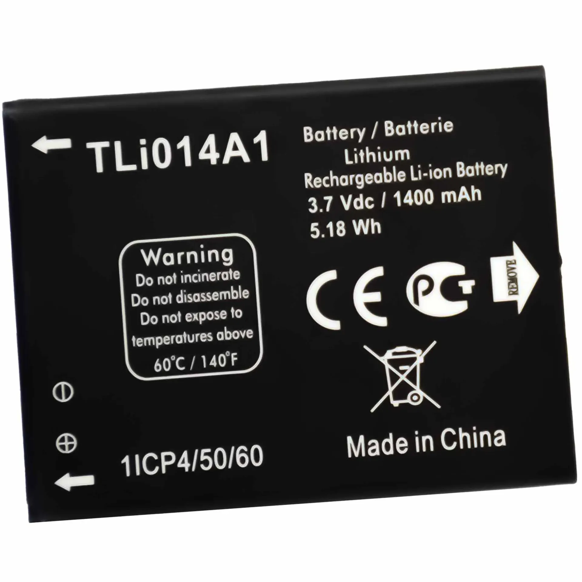 TLi014A1  Replacement Battery For Alcatel Pixi3 (4) (3.5) 4013D One touch Fire 4012A 4012X OT-5040 4010 Latest Batteries