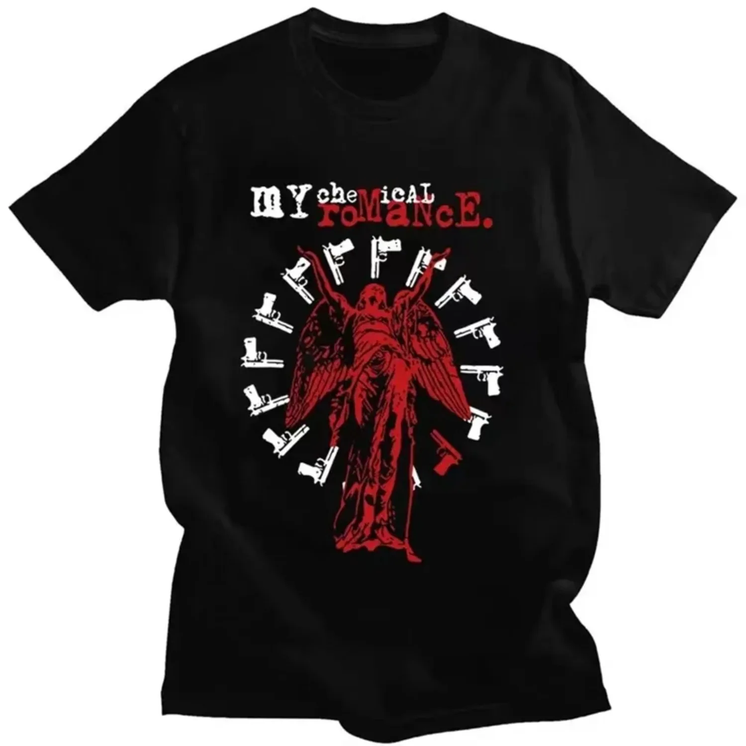 Camisetas con gráficos de Rock Band My Chemical Romance The Black Parade, camiseta de manga corta Vintage Punk Hip Hop para hombre, Oversized01336