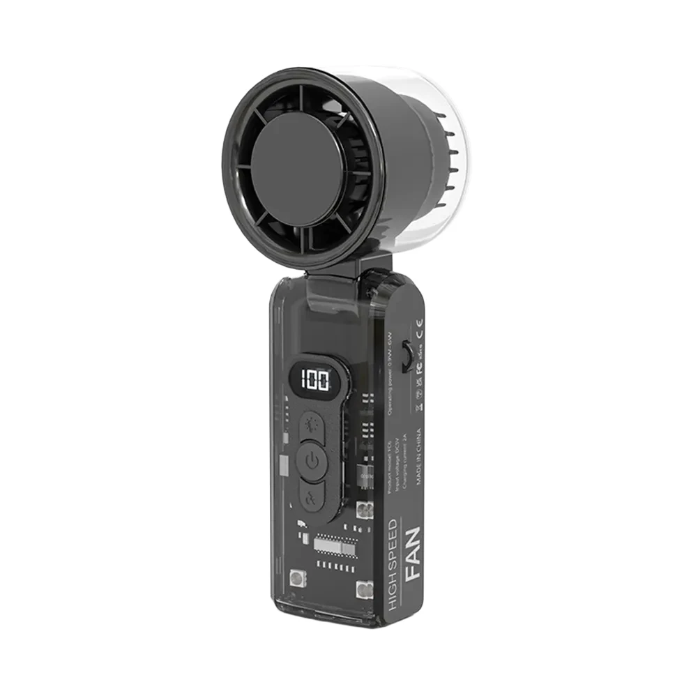 

Портативный ручной турбовентилятор «три в одном» с технологией быстрого охлаждения и регулируемым потоком воздуха для активного отдыха