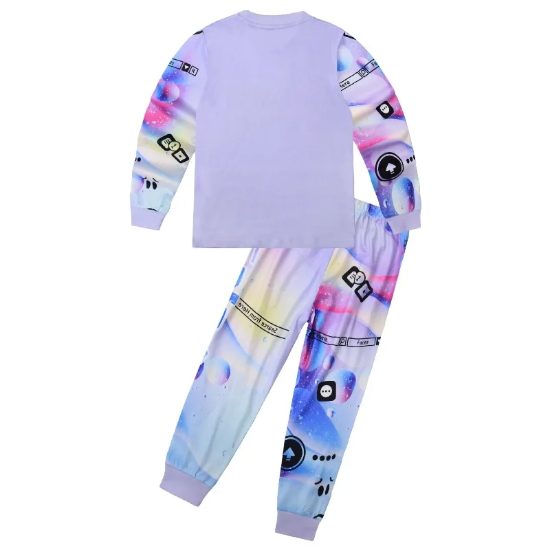 حار ROBLOX لعبة الخريف بيجامة شتوية مجموعة فتاة ملابس خاصة بأكمام طويلة السراويل المنزل المتسكعون منامة #4