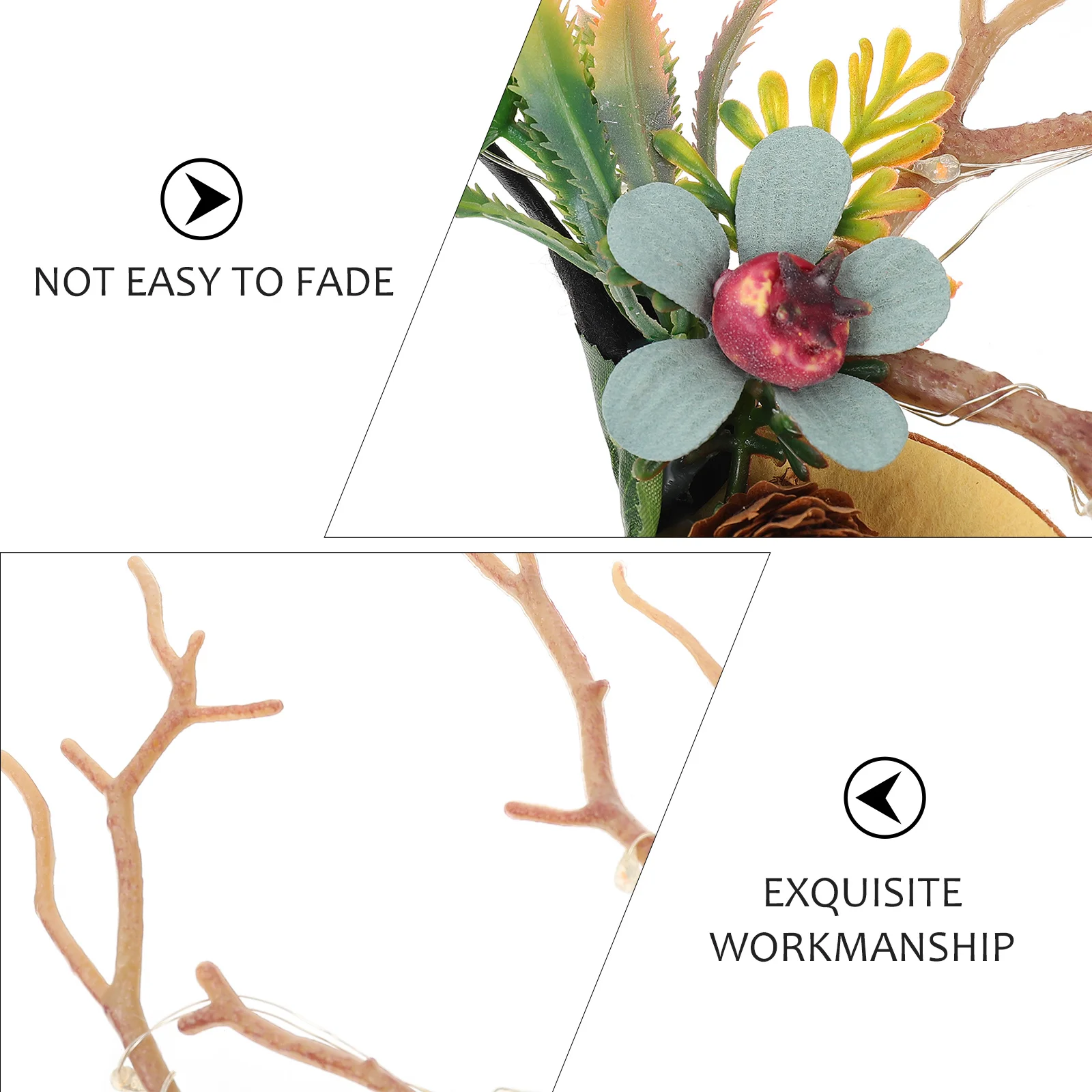 

1Pcs Glowing Antler Hair Wear Premium Luminous Headband for Christmas Party Creative Cosplay Accessory Festive Decor