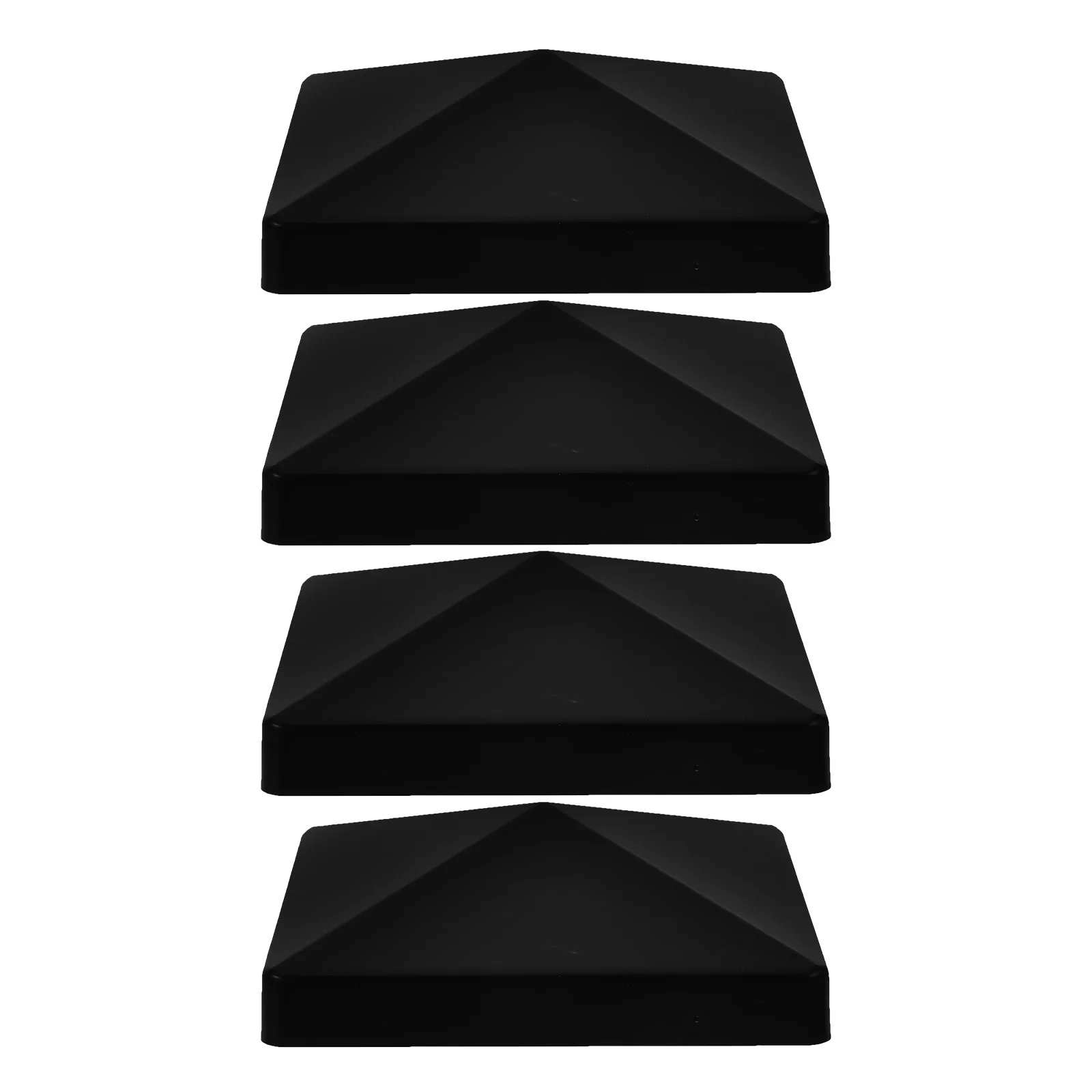 4 set 4 Sets Fence Post Caps Column Cover Deck Toppers Plastic Cap Durable Reusable Garden Fence Protector Railing Cover Outdoor