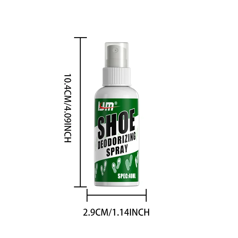 LJM Shoe Deodorizing Spray Smelly Shoes Odor Remover Sneaker Foot Mint Fresh Deodorant For Sports Gym Boots 40ml