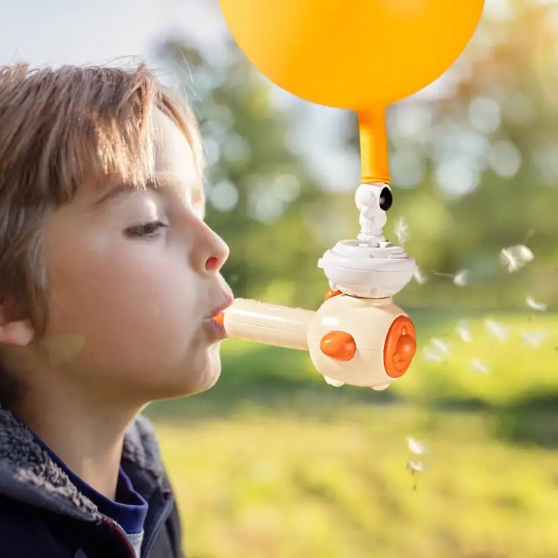 Suspensão soprando bola engraçado equilíbrio tubo bola brinquedo aprender conhecimento de física bonito pato apito para exercício capacidade pulmonar