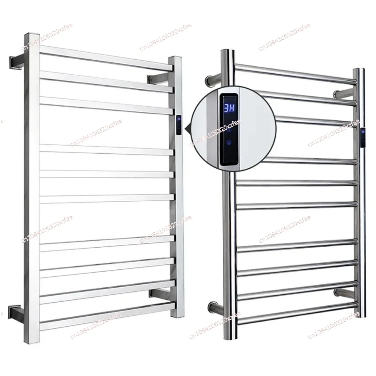 304 Stainless Steel Fashion Square Towel Warmer for Bathroom Felix Luxurious Electric Wall Mounted Towel Warmer Rail Heated Rack