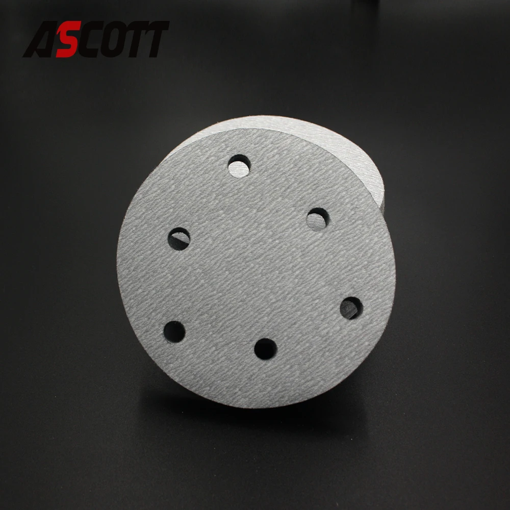 5Inch 125mm 6 Hole Sandpaper Woodworking Metal Grinding Disc Abrasive Polishing Tool 60-1000 Grit Sanding Discs for Car Grinding