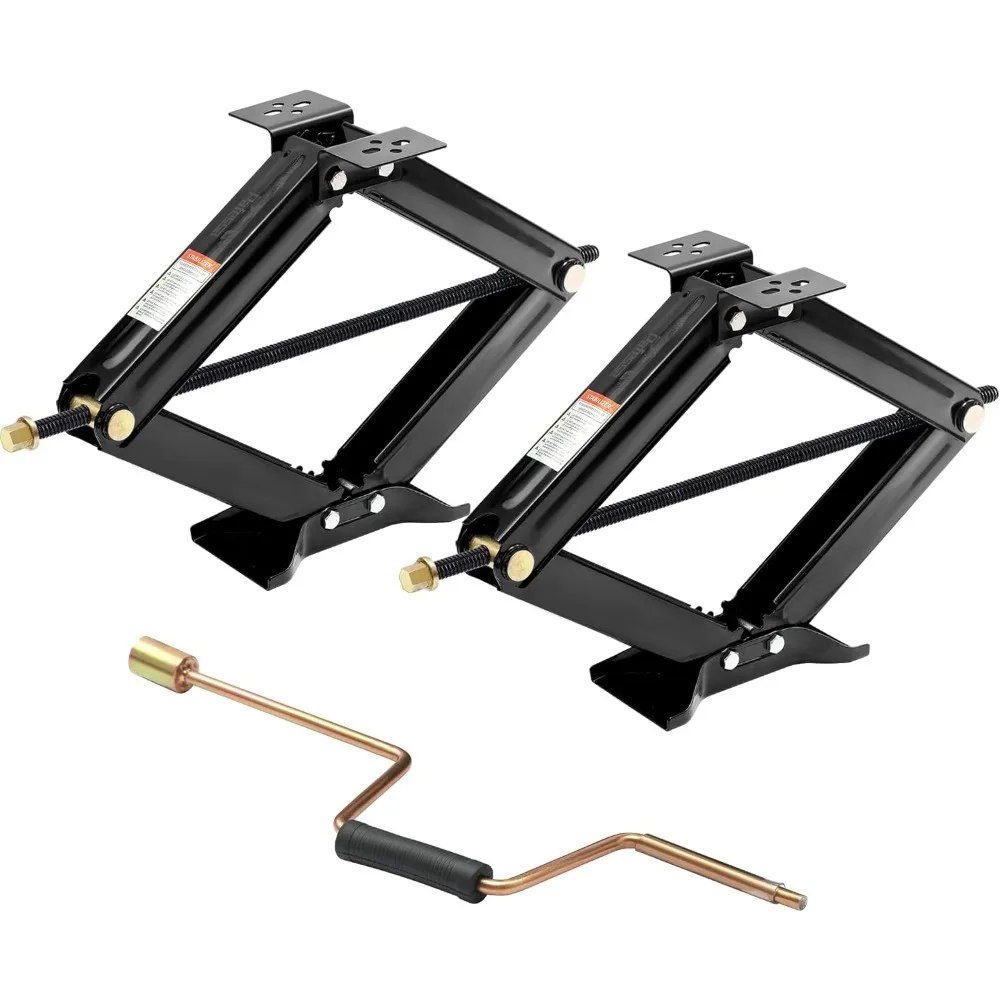 

Стабилизатор ножничного домкрата для автофургона, 6500 фунтов, сверхмощный 24 стабилизатора прицепа для автофургона, выравнивающий ножничный домкрат для автофургона с кривошипной ручкой - 2P