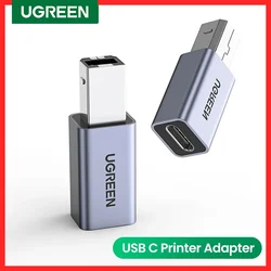 Ugreen USB 2.0 Printer Adapter USB Type c To USB Adapter For Hard Drive Base Fax Machine Scanner USB C Data Transfer Printer Ada