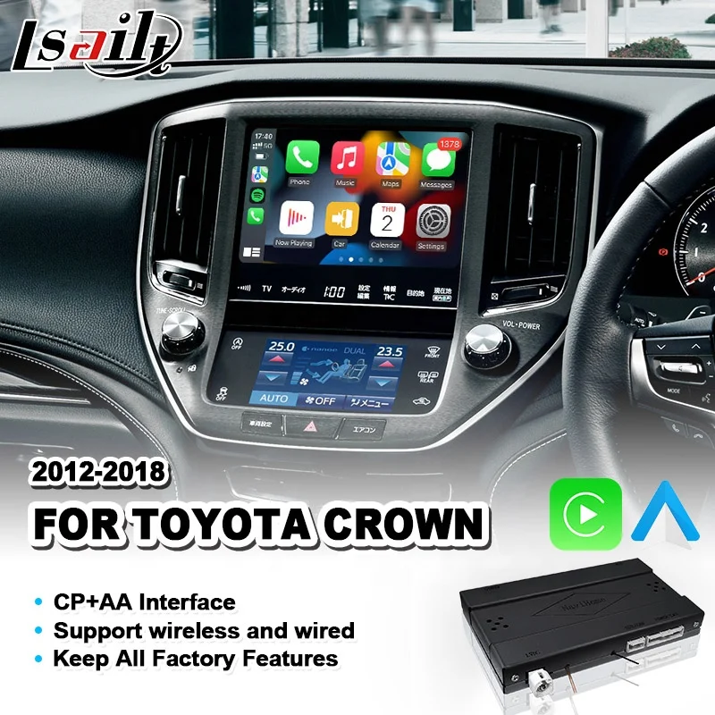 Lsailt Wireless Android Auto Carplay Interface Crown S210 AWS210 GRS210 GWS214 Majesta Athlete 2012-2018