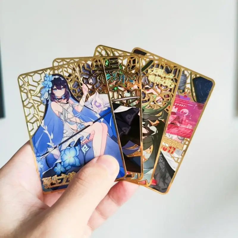 Anime Goddess Story Honkai Impact 3 Prometheus Beautiful characters DIY homemade Metal cards Toy collection Birthday present