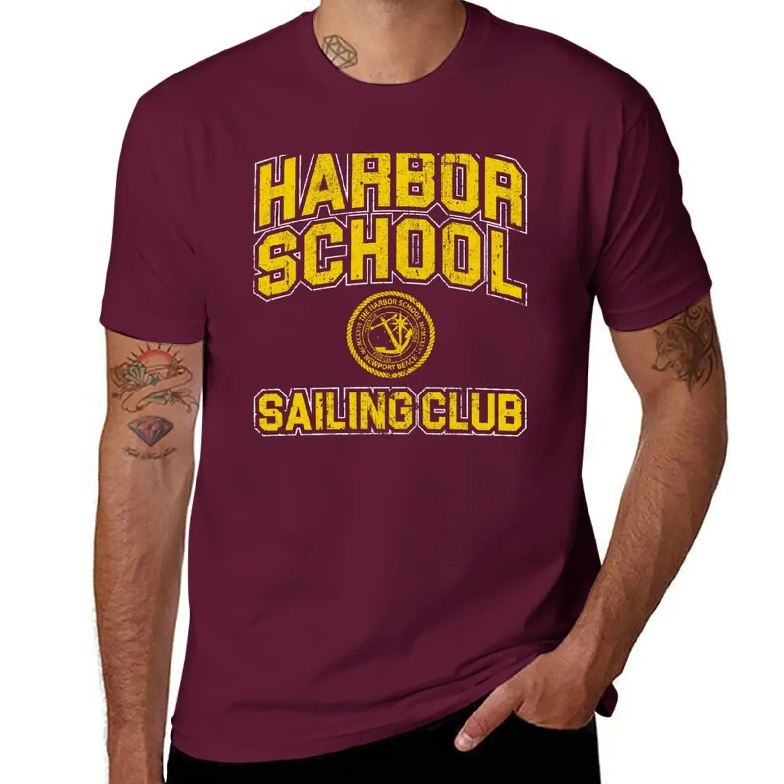 

Harbor School Sailing Club - The OC T-Shirt boys animal print Blouse sports fans mens champion t shirts
