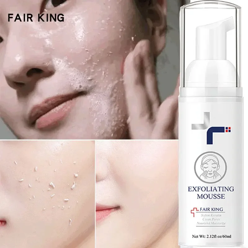 Foaming Exfoliating Mousse Deep Remove Cleaning All Skin Types Wash Face Smooth Moisturizing Skin Exfoliator Unblock Pores 60ML