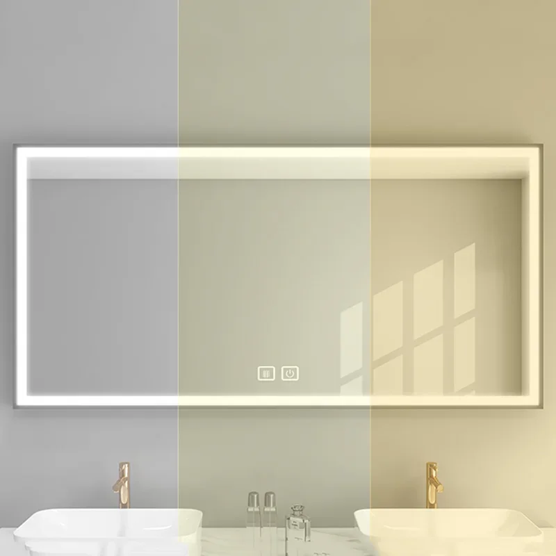 

Smart Modern Mirror Touch Switch Backlight Cleaning Bathroom Mirror Fogless Makeup Espelho Para Banheiro Bathroom Accessories