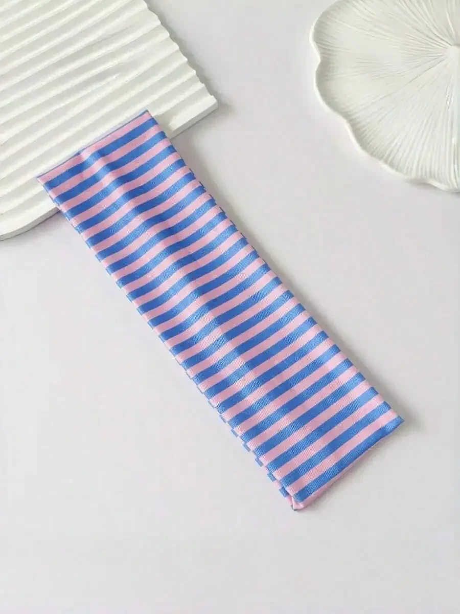 

6pcs Womens Striped Elastic Fabric Headbands For Sports Yoga Running Sweat Absorbing Bohemian Style Hair Accessories