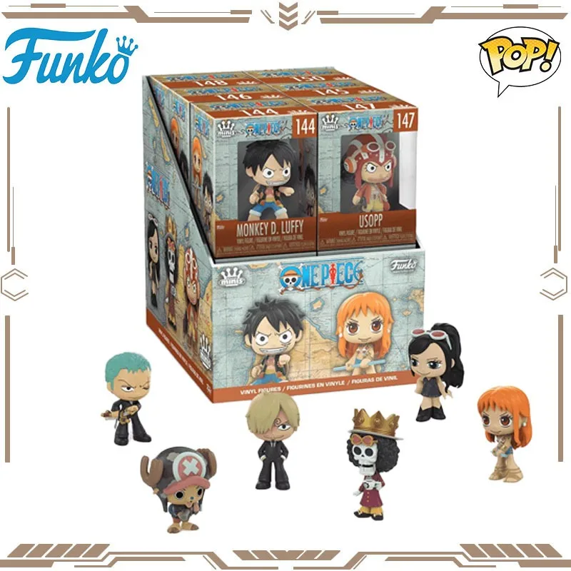 Funko POP Original figura de Anime de una pieza Luffy Zoro Nami figuras de acción de juguete para niños niñas regalo adornos de modelos coleccionables