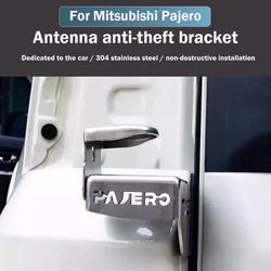 For Mitsubishi Pajero Aluminum Antenna Mount Montero Tailgate Radio Antenna Mounting Bracket Exterior Modification Parts