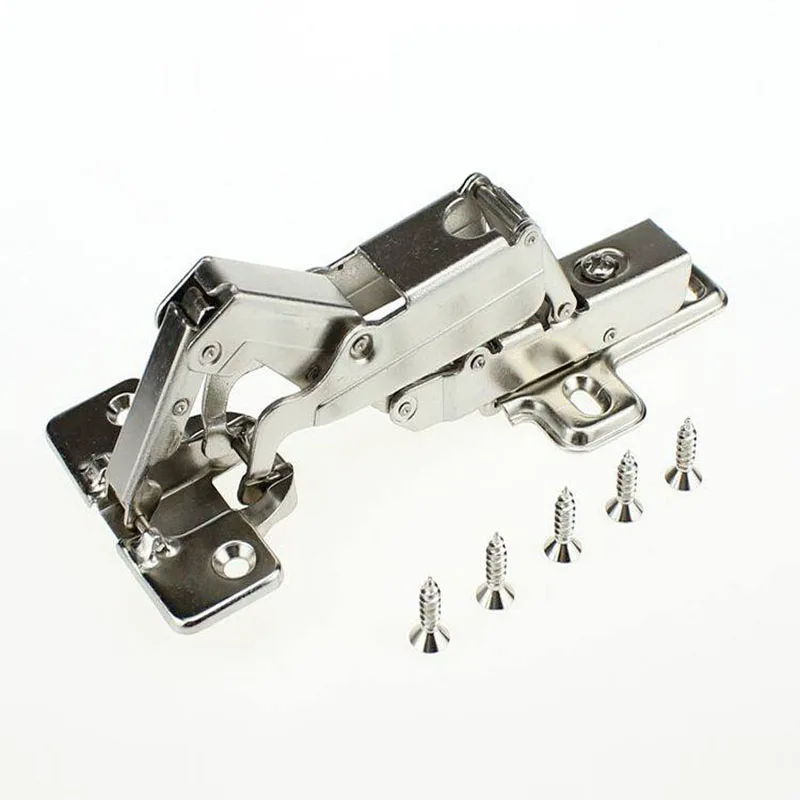 1PCS Damping 165 Degrees/175 Degrees Hydraulic Buffer Wardrobe Door Hinge Cabinet Door Airplane Hinge Large Angle Pipe Hinge