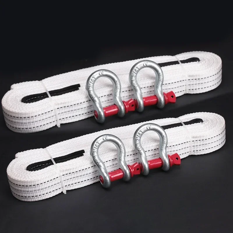 5M Car Tow Cable Heavy Duty 5 Ton 6 Ton 18 Ton Trailer Rope Towing Pull Rope Strap Hooks Van Road Recovery Car Accessories