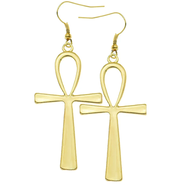 10x5cm Vintage Ägyptischen Leben Große Ankh Kreuz Anhänger Lange Kette Halskette Mode Schmuck Männer und Frauen Zubehör dropshipping