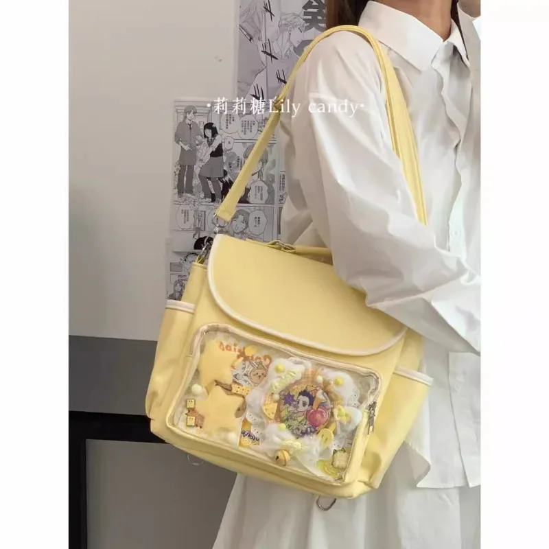 Ita Bag 2024 New Preppy Style Transparent Backpacks New Summer All Match School Bag for Teenage Girls display rucksack