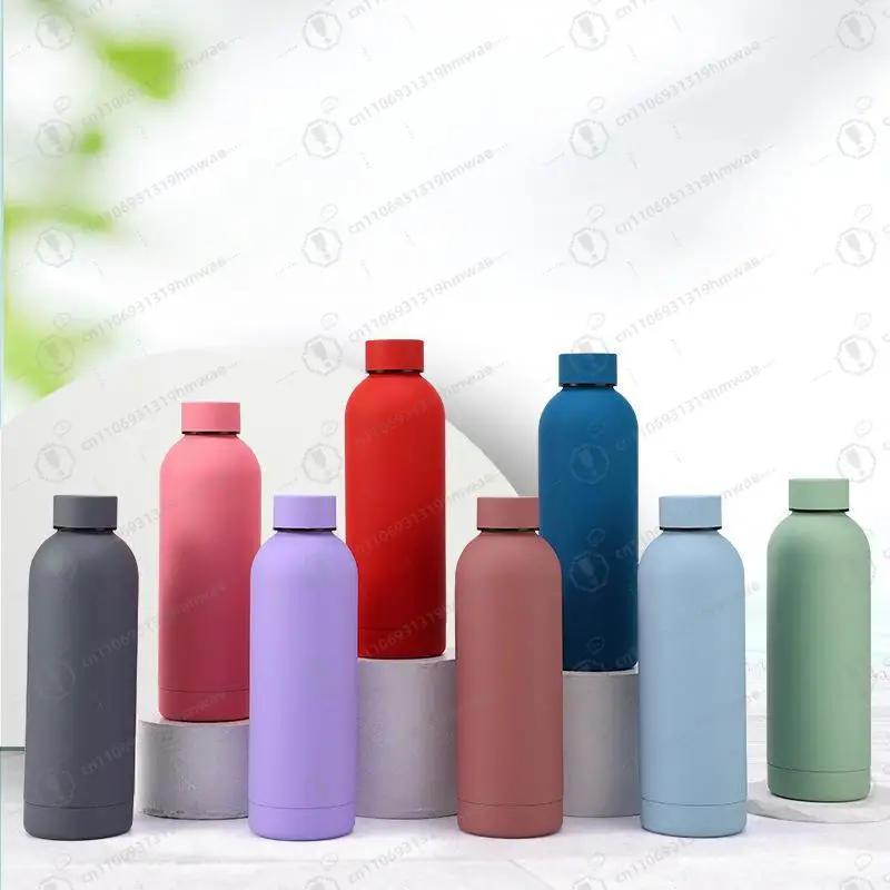 

Stainless Steel Soft Touch Rubber Paint Double Wall Vacuum Insulated Sports Thermos Steel Sports Water Bottle