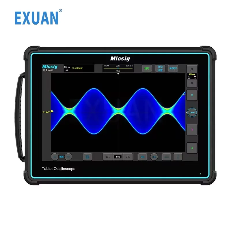 Micsig Osciloscópio Digital Portátil, Ferramenta de Teste Automático, Tela Plana, Portátil, Quatro Canais, 300M, Tablet Full Touch, TO1004, TO2004, TO3004