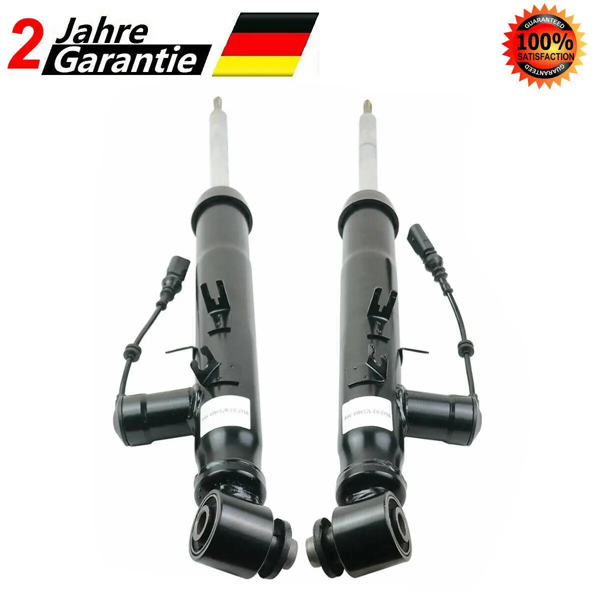 AP01 Rear Left + Right Air Suspension Shock Absorbers w/ Electric Sensor For Audi A6 S6 4F C6 2004-2011 4F0616031N 4F0616032N