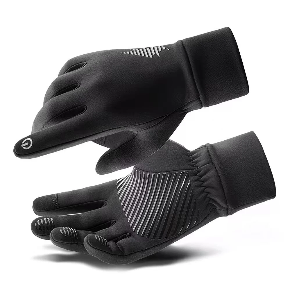 Waterproof Windproof Winter Bike Gloves With Pro-Winter Grip And Touch Screen Function For Night Riding Cycling Commuting