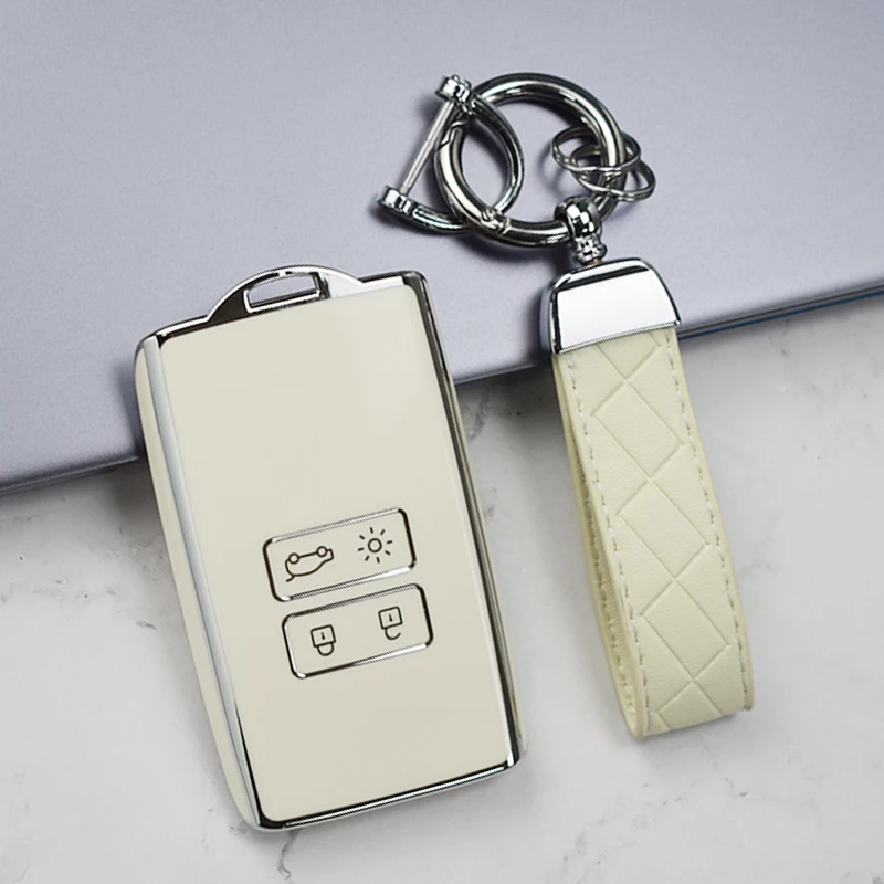 NEW TPU Car Key Cover Case Fob For Renault Captur Megane Talisman Espace Clio Zoe Koleos Scenic 4 Arkana Dacia Sandero Card