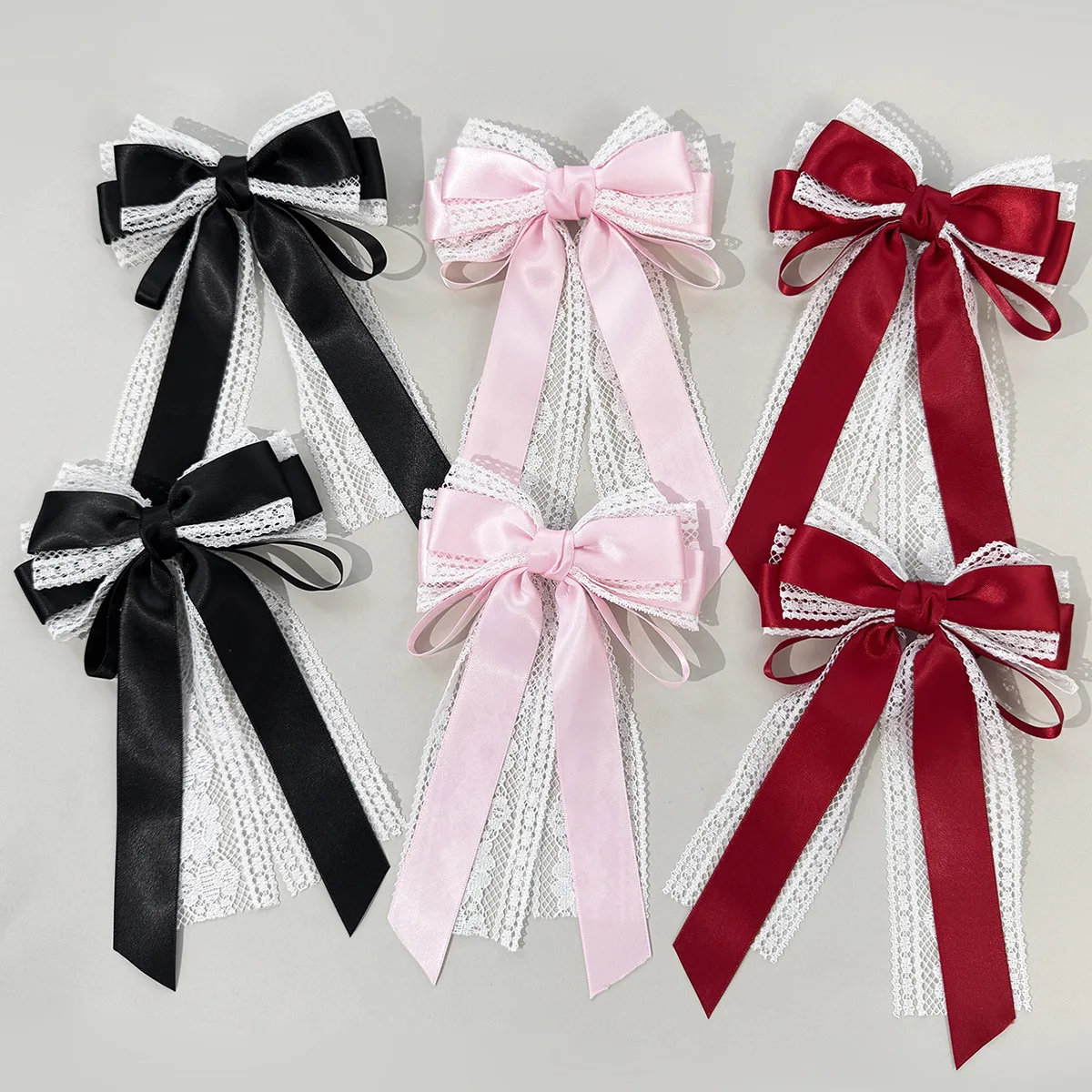 

30pc Korean Sweet Lace Bow Tassel Hairpins for Women Princess Lolita Style Hairgrips Headwear Girls Hairstyle Accessory Bulk
